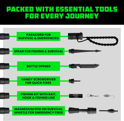 Furix™ Rhino Tactical Hiking Stick