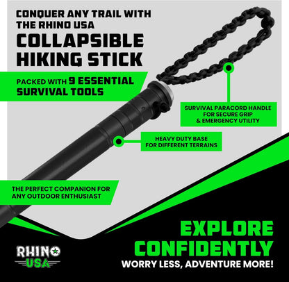 Furix™ Rhino Tactical Hiking Stick