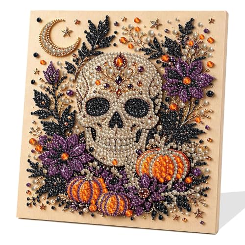 Halloween Skull Pearl Diamond Art Kits