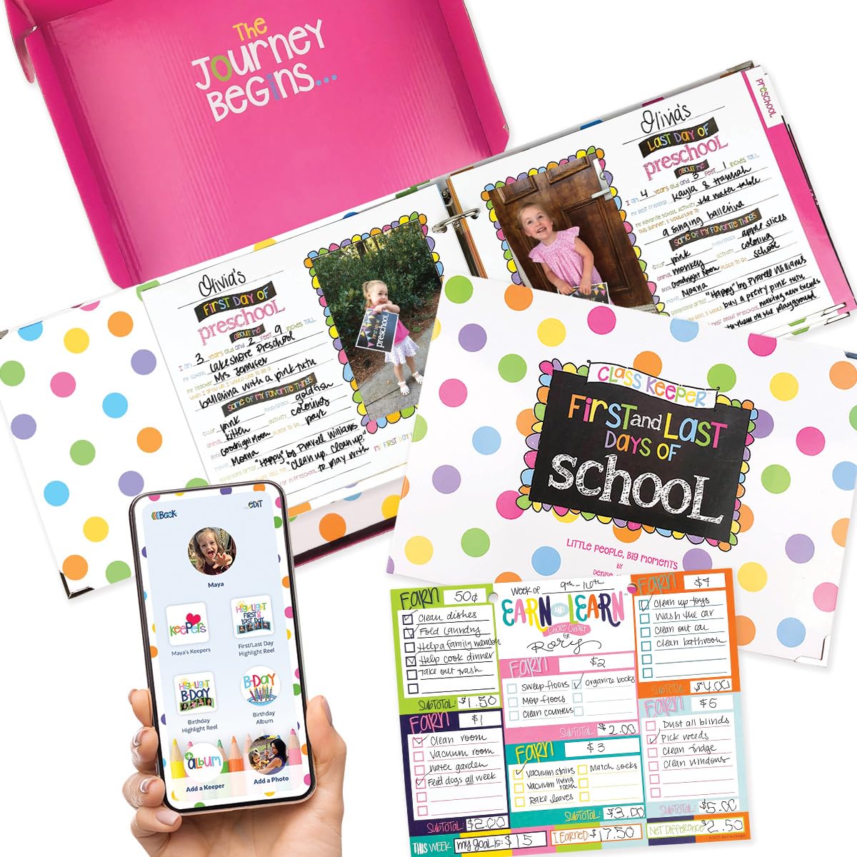 Furix School Memory Book for Kids