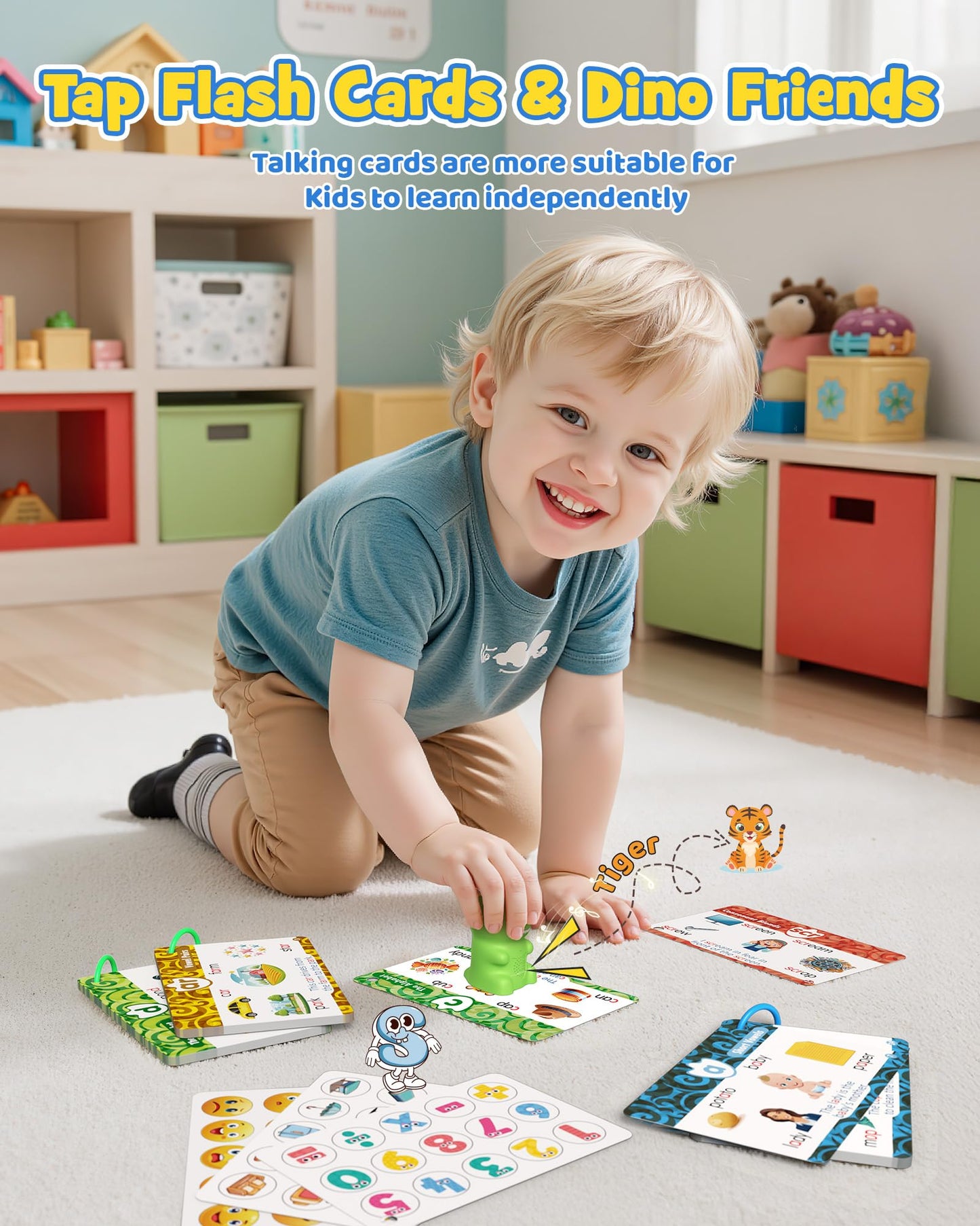 Furix Dinosaur Talking Flash Cards Set