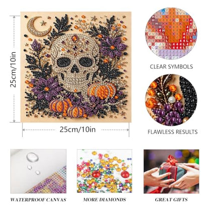Halloween Skull Pearl Diamond Art Kits