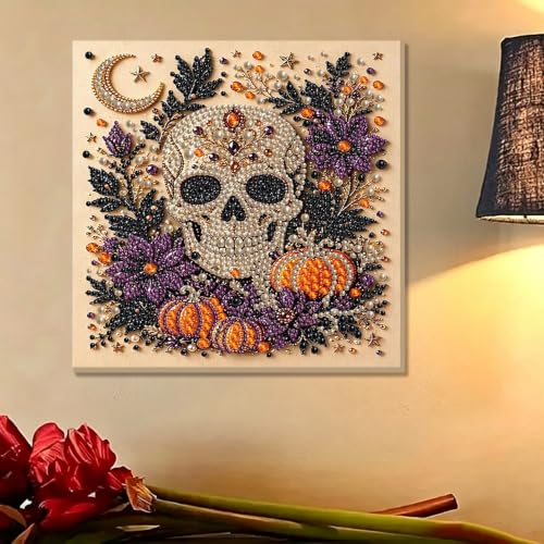 Halloween Skull Pearl Diamond Art Kits