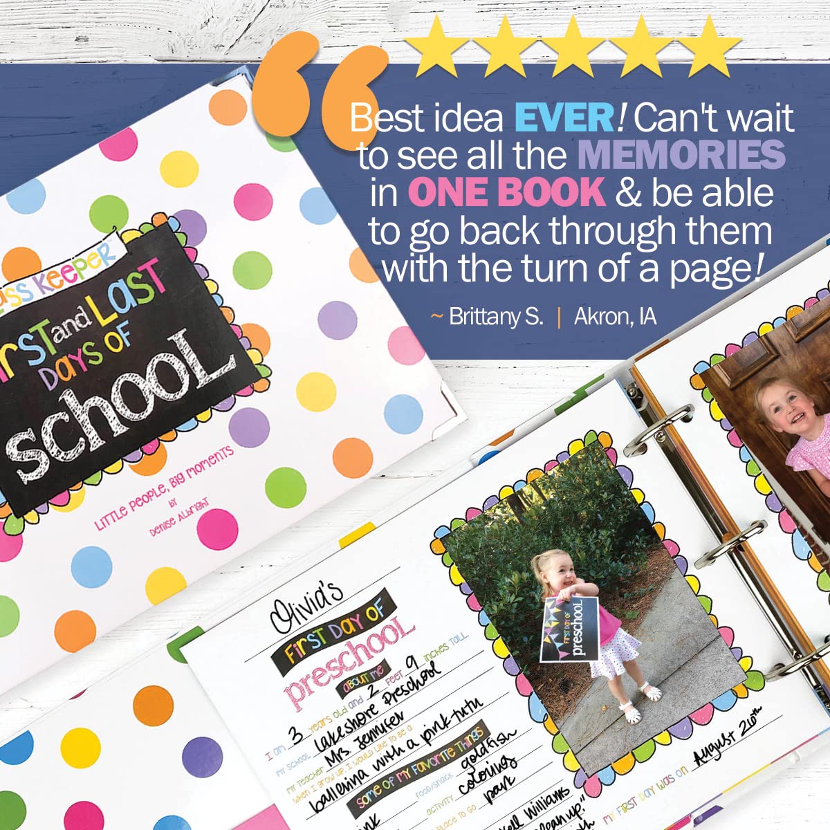 Furix School Memory Book for Kids
