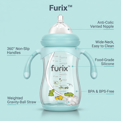Furix™ Weighted Straw Toddler Bottle