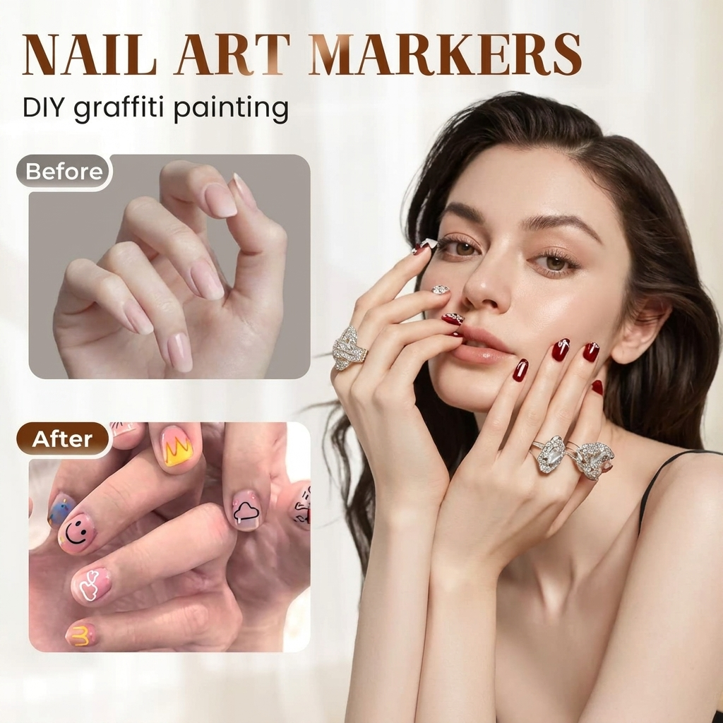 12 Colors Nail Art Pens Set