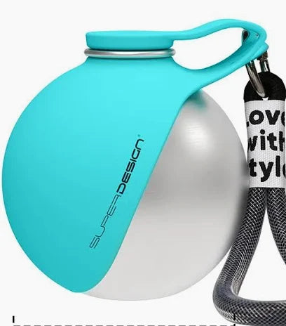 Collapsible silicone travel water bowl